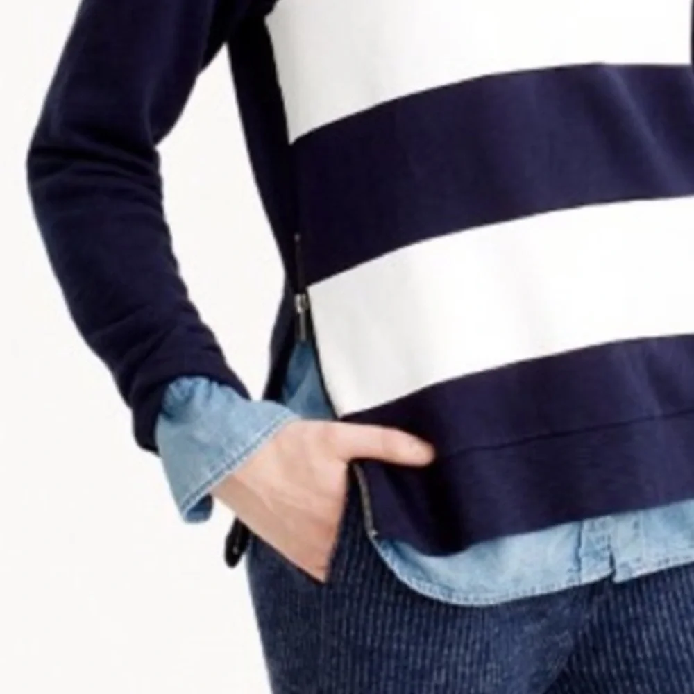 J. Crew Painted Stripe Sweatshirt